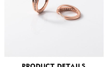 Rhinestone Hoop Earring