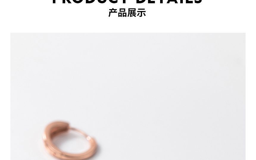 Rhinestone Hoop Earring