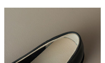 Faux Leather Penny Loafers