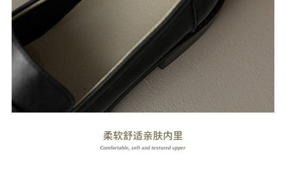 Faux Leather Penny Loafers