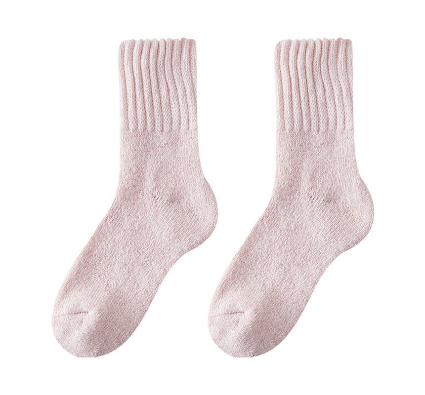 Set of 4 Pairs: Plain Socks