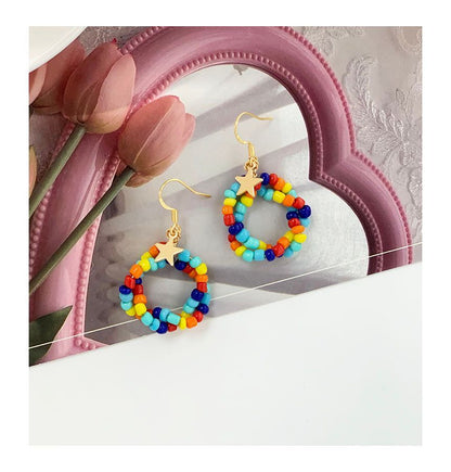 Bead Alloy Dangle Earring