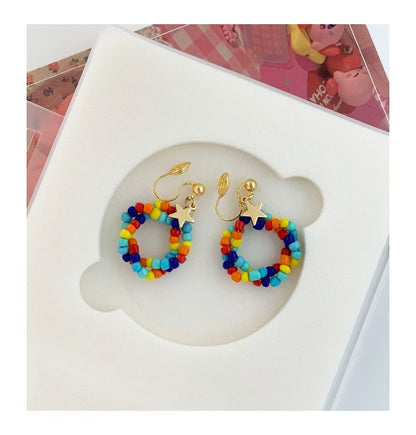 Bead Alloy Dangle Earring