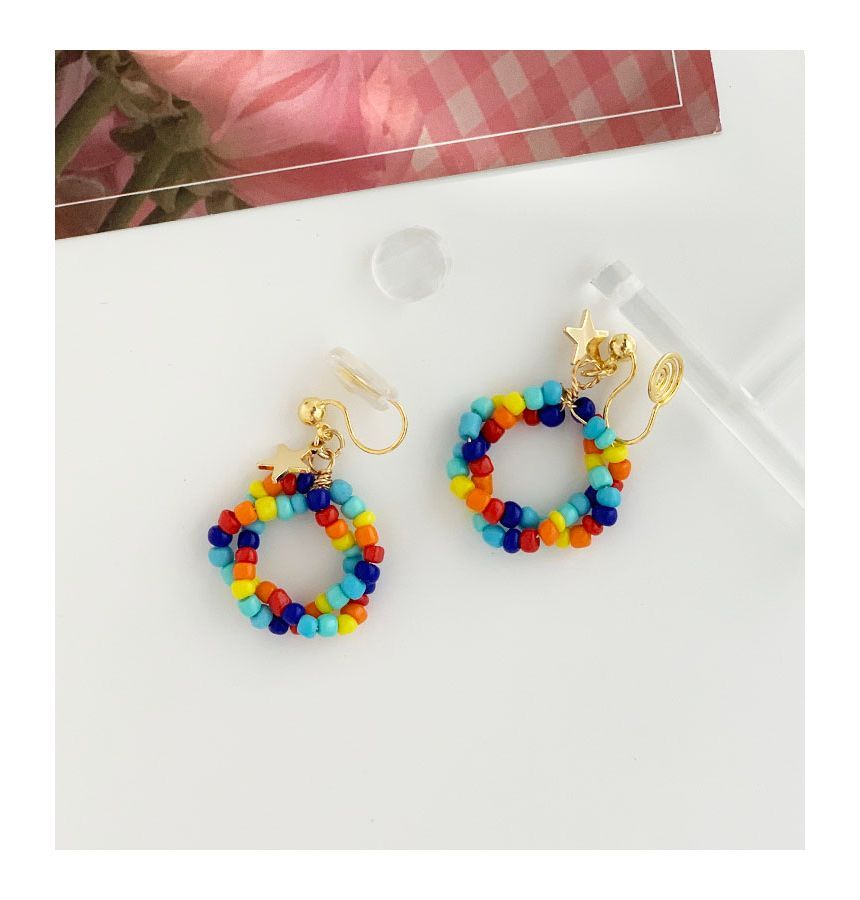 Bead Alloy Dangle Earring