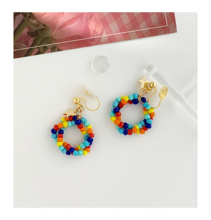 Bead Alloy Dangle Earring