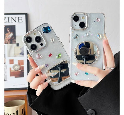 Embellished Mirrored Phone Case