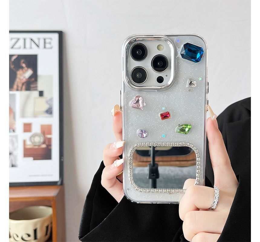 Embellished Mirrored Phone Case