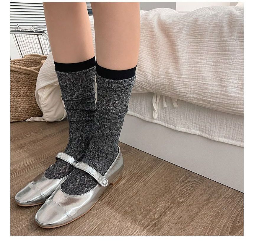 Contrast Trim Socks