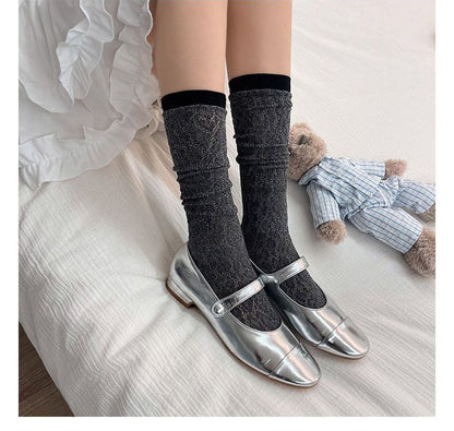 Contrast Trim Socks