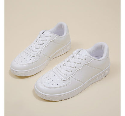 Lettering Lace-Up Sneakers