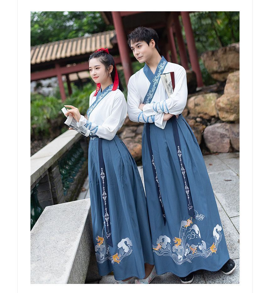 Fish Embroidered Hanfu Costume Set