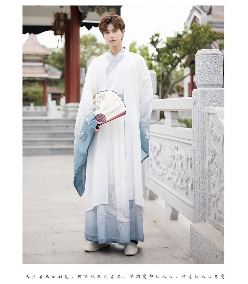 Dragon Embroidered Hanfu Jacket / Long