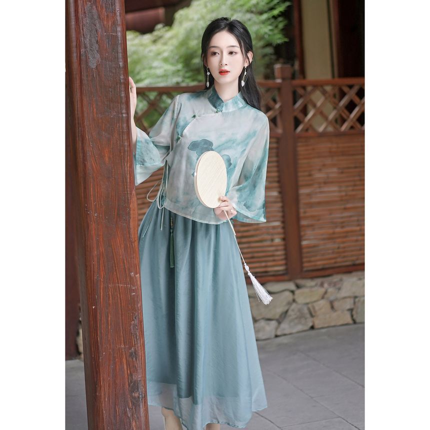 Tie Dye Hanfu Costume Set