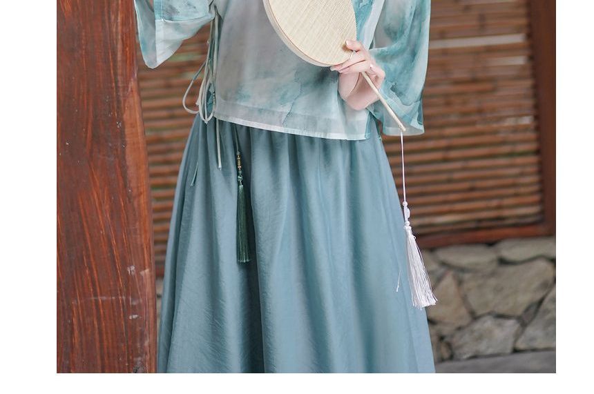 Tie Dye Hanfu Costume Set