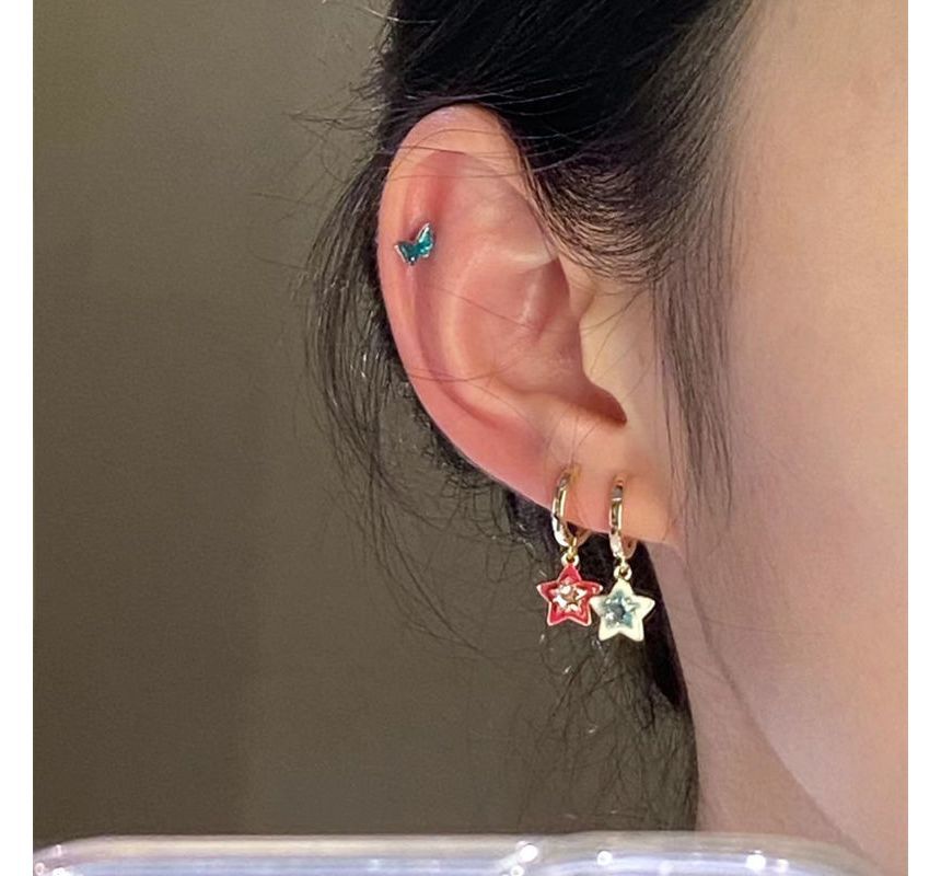 Set Alloy of (Various Star Designs) 6: Dangle Earring