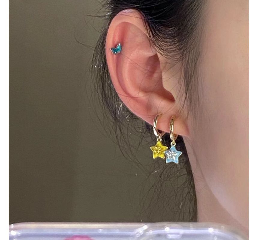 Set Alloy of (Various Star Designs) 6: Dangle Earring