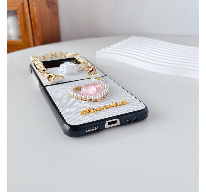 Floral Peach Phone Case - Samsung Flip