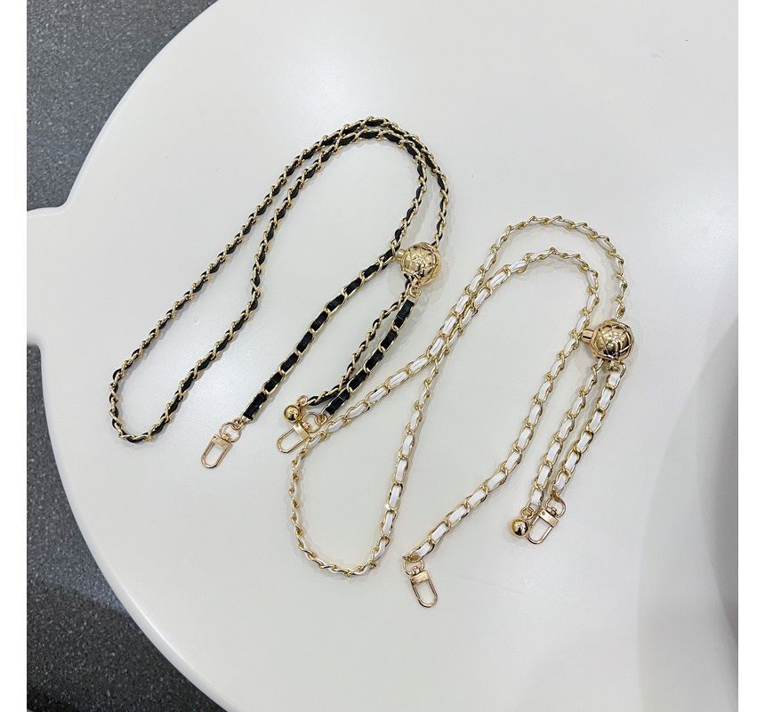 Faux Leather Chain Phone Lanyard