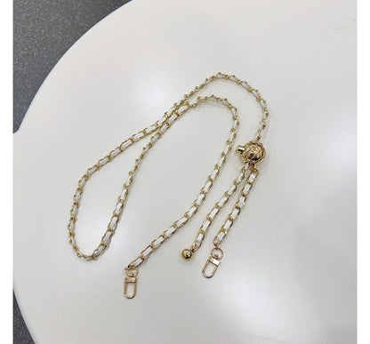 Faux Leather Chain Phone Lanyard