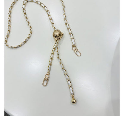 Faux Leather Chain Phone Lanyard