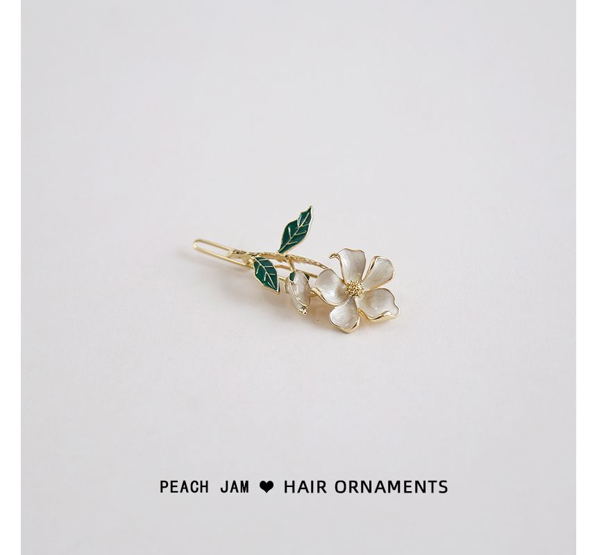 Floral Alloy Hair Tie / Hair Clip (various designs)