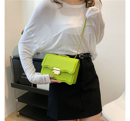 Plain Flap Shoulder Bag