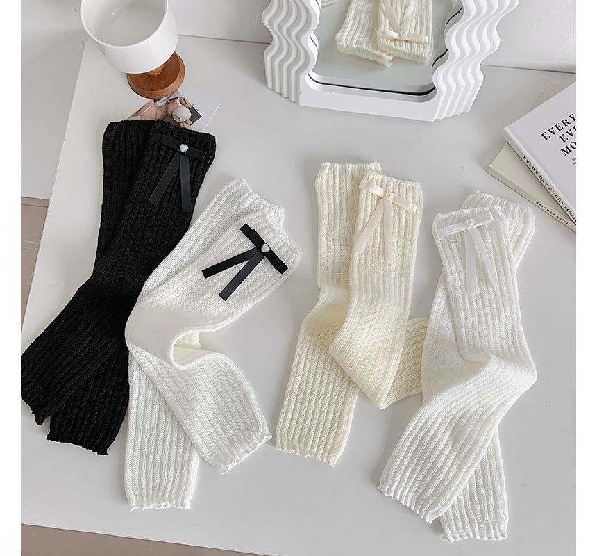 Plain Bow Leg Warmers