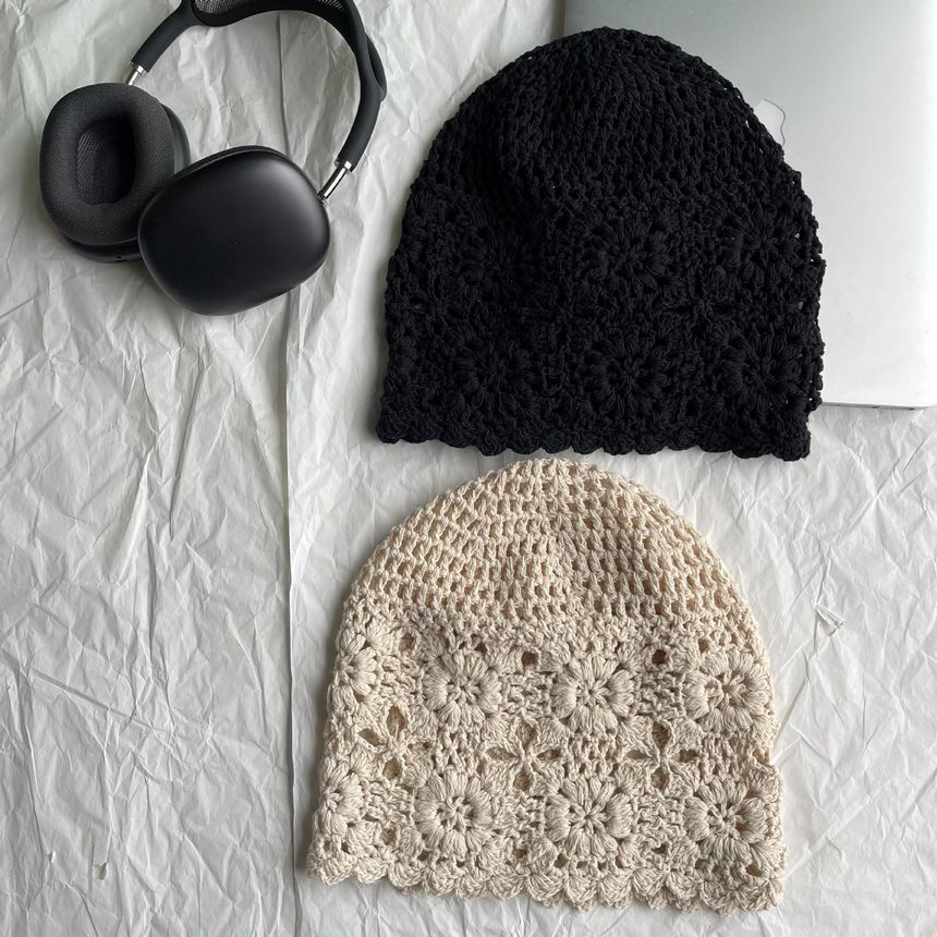 Plain Crochet Knit Beanie