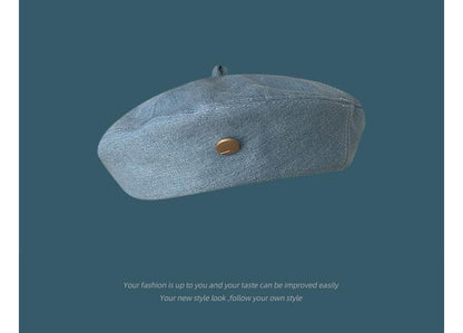 Washed Denim Beret