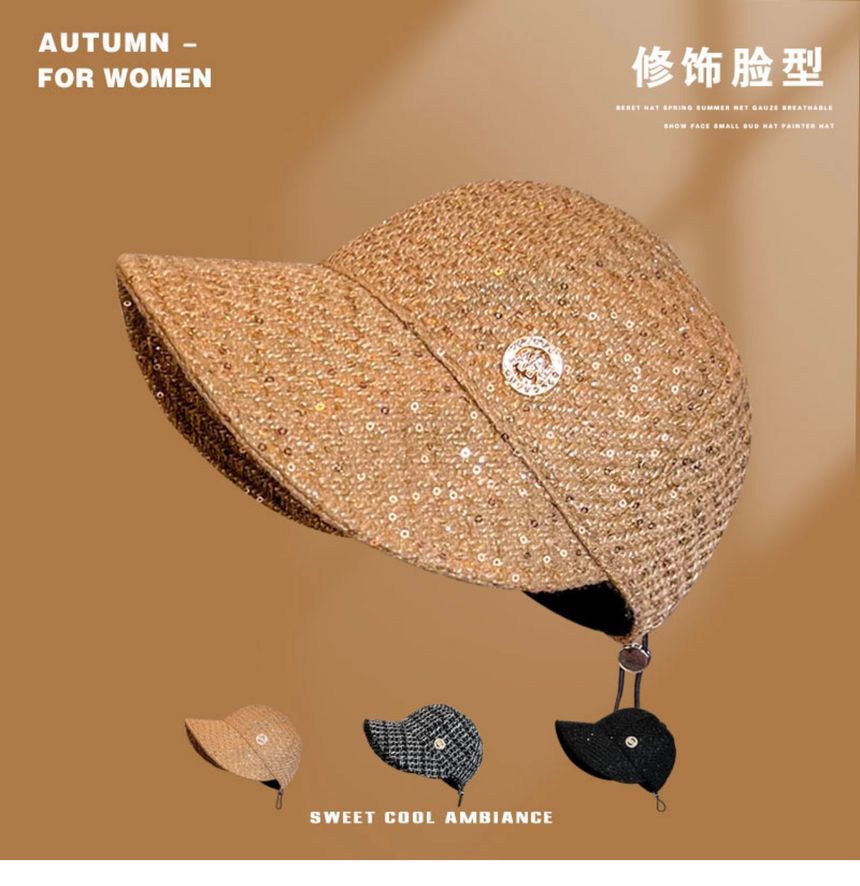 Sequined Sun Hat