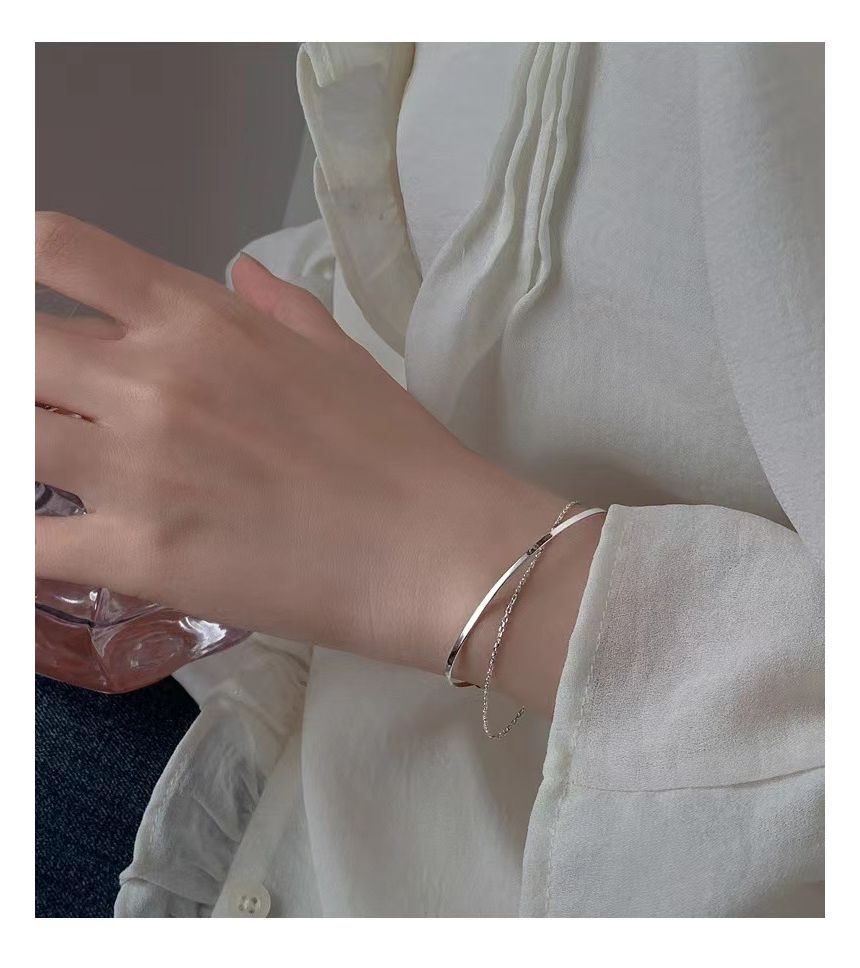 Layered Chain Bangle