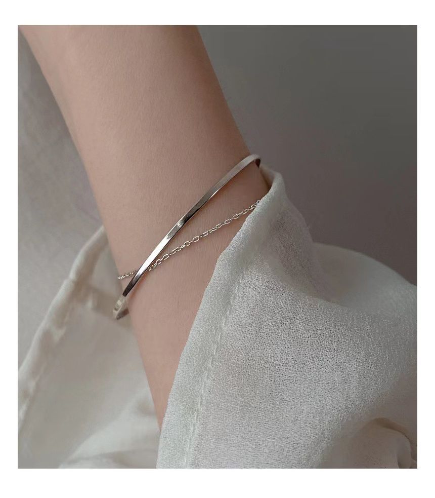 Layered Chain Bangle