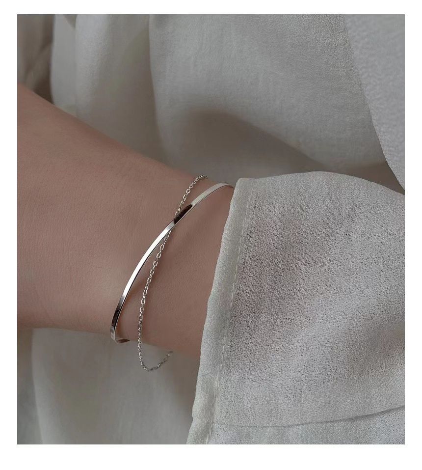 Layered Chain Bangle