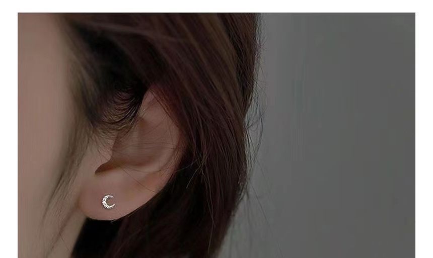 Moon Stud Earring