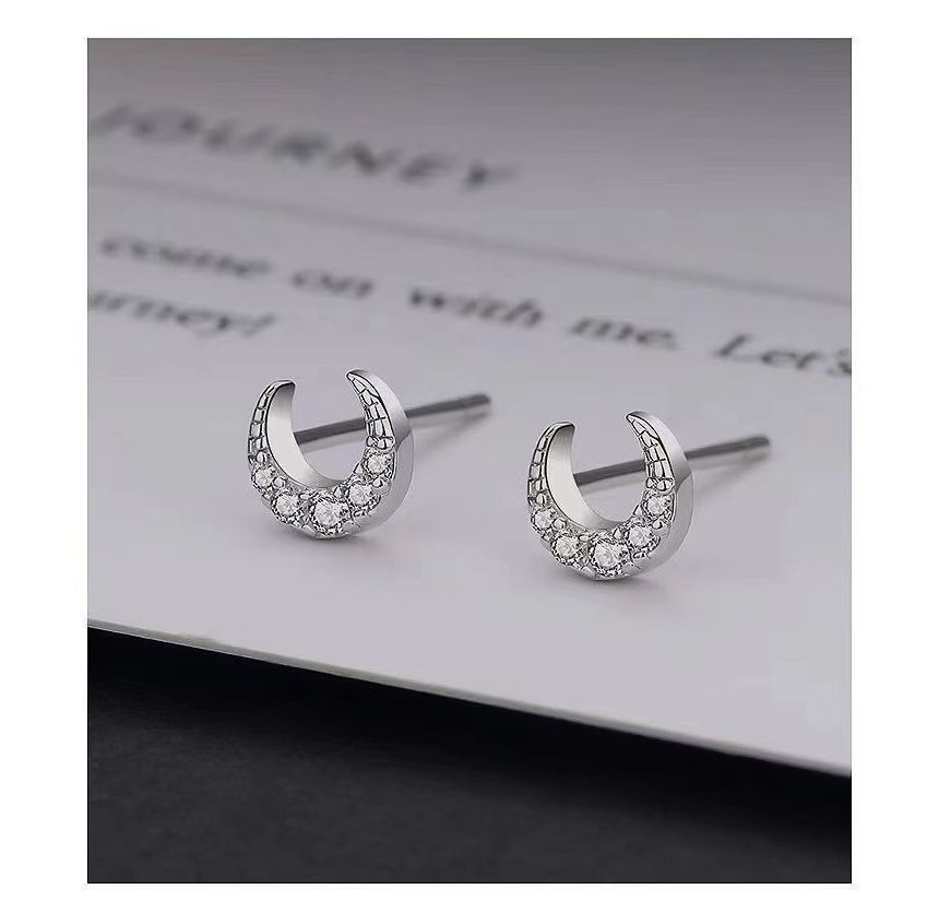 Moon Stud Earring