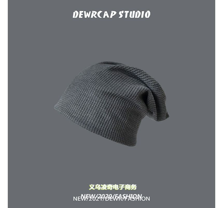 Plain Knit Slouchy Beanie