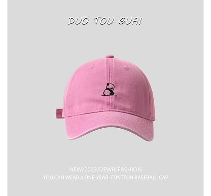 Panda Embroidered Baseball Cap