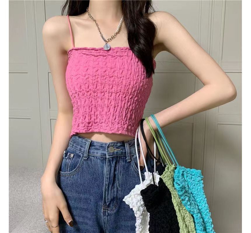 Ruched Top Cropped Cami