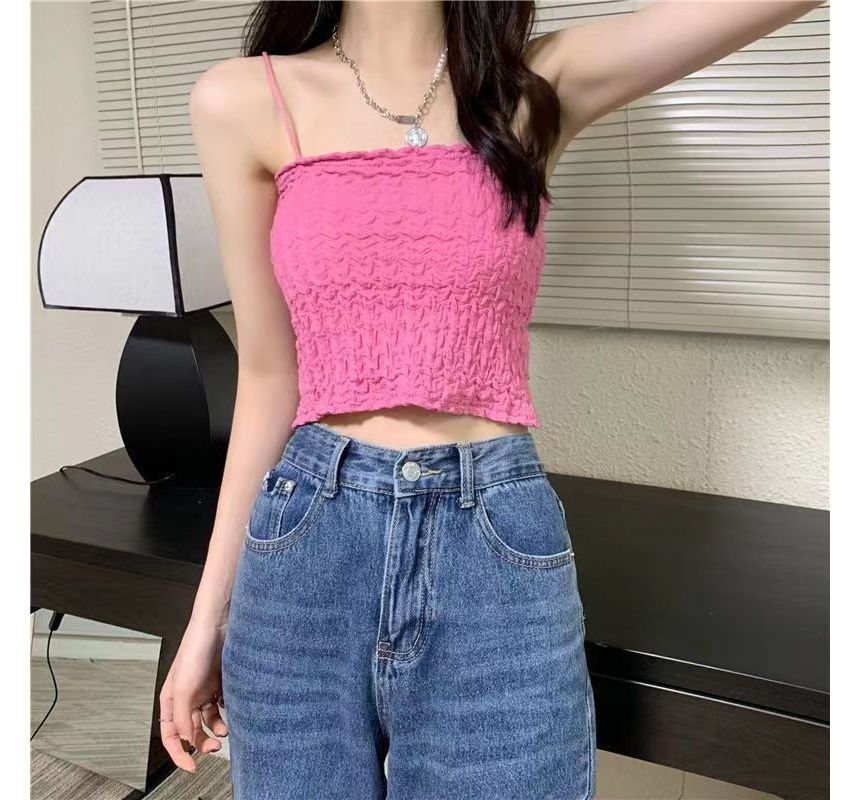 Ruched Top Cropped Cami