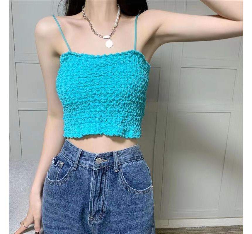 Ruched Top Cropped Cami