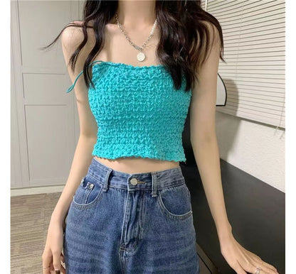 Ruched Top Cropped Cami