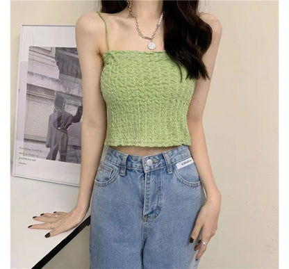 Ruched Top Cropped Cami