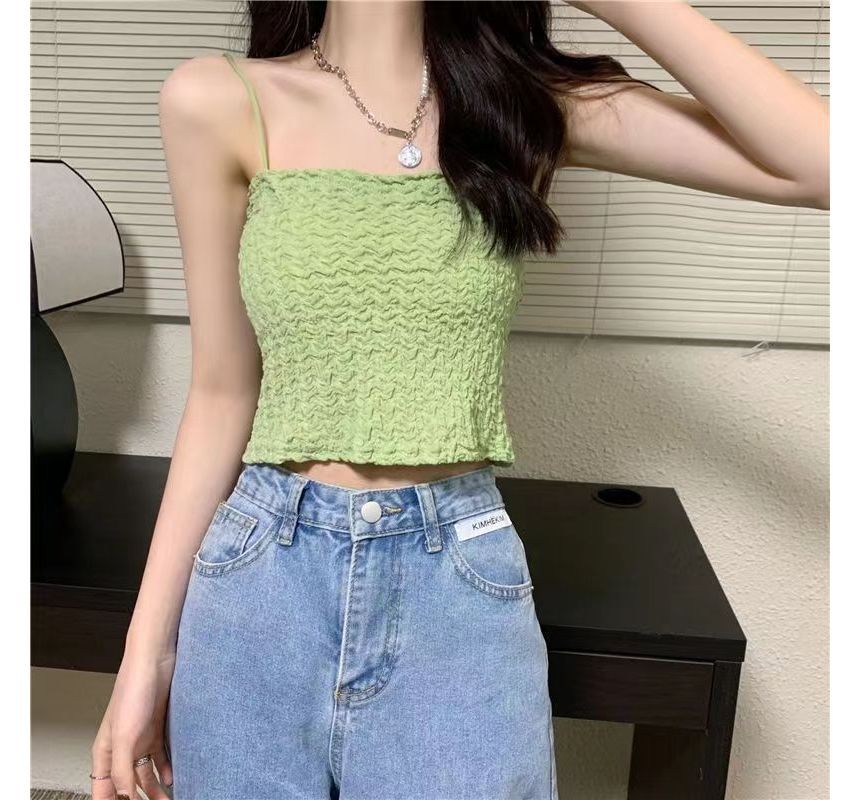 Ruched Top Cropped Cami