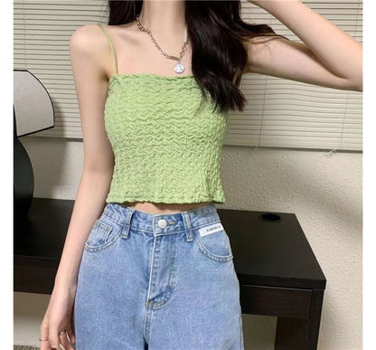 Ruched Top Cropped Cami