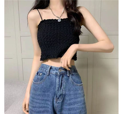 Ruched Top Cropped Cami