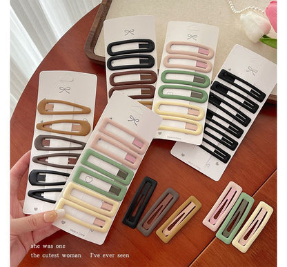 Set of 6: Alloy Hair Clip (Various Designs)