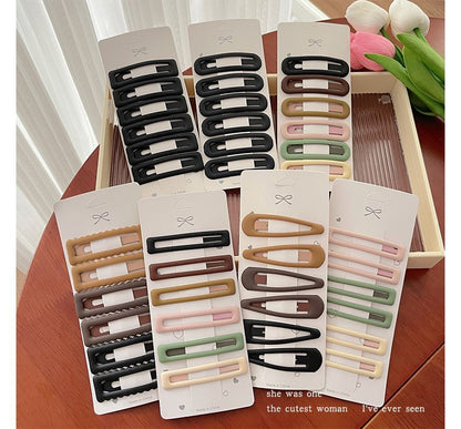 Set of 6: Alloy Hair Clip (Various Designs)