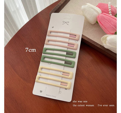 Set of 6: Alloy Hair Clip (Various Designs)