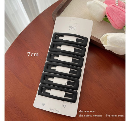 Set of 6: Alloy Hair Clip (Various Designs)