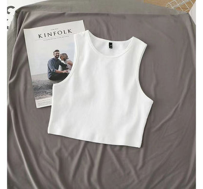 Plain Crop Tank Top